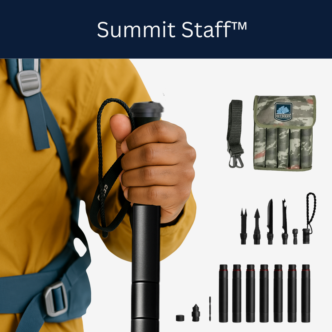 Summit Staff™ – #1 Tactical Hiking Staff for Strength, Safety, and Survival (Free Gift)